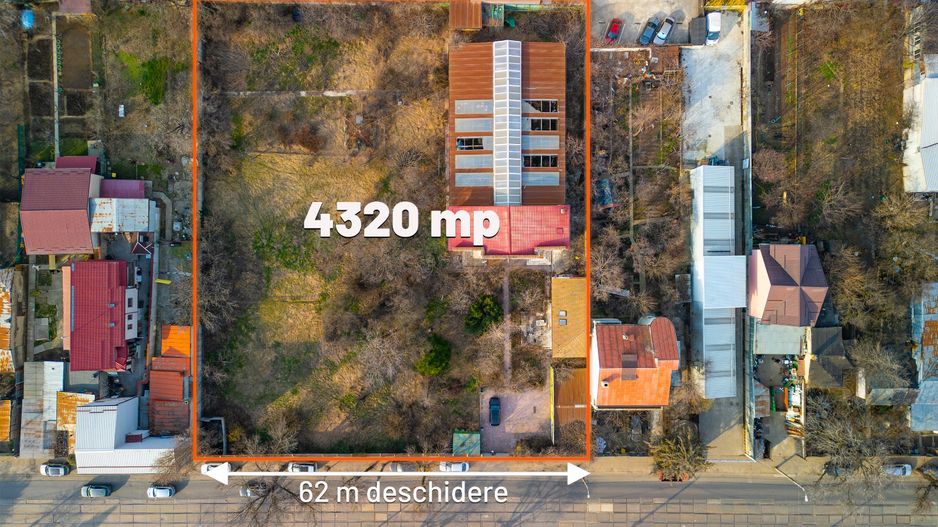 Teren 4320 mp | Deschidere 62 ml | Zona Luica – Sos. Giurgiului - Poză 1