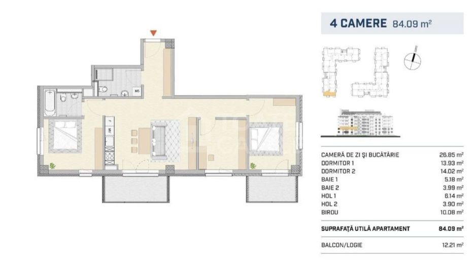 4 camere în Liberty Residence – spațiu, lumină și confort modern pentru familia ta - Poză 8