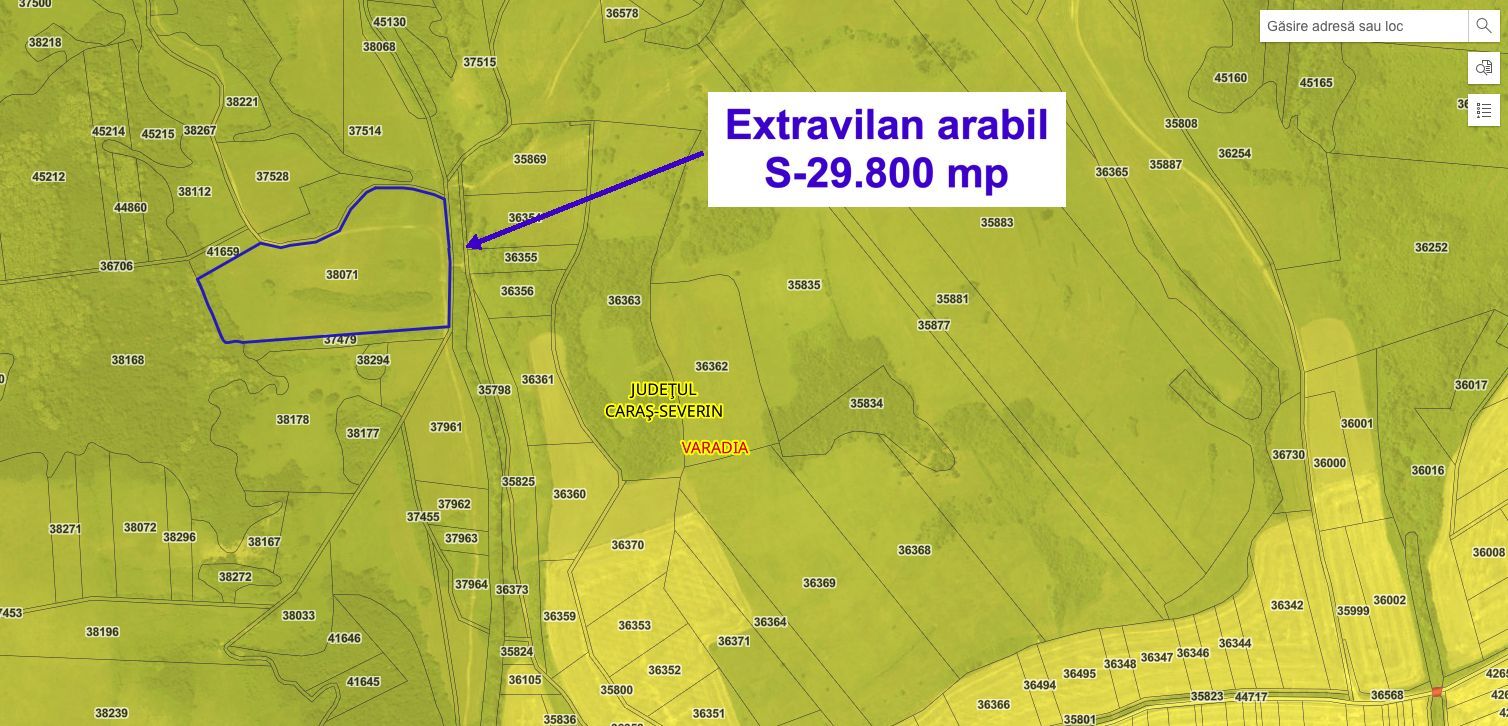 Teren extravilan arabil 29.800 mp – Vărădia, Caraș-Severin - Poză 2