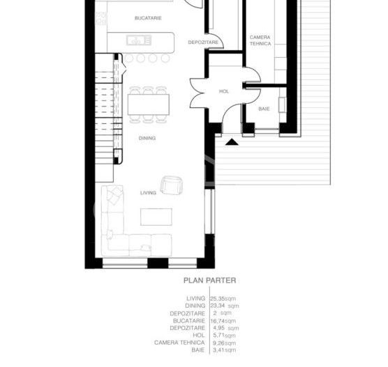Casă cu design contemporan zonă liniștită cartierul Borhanci - Poză 5