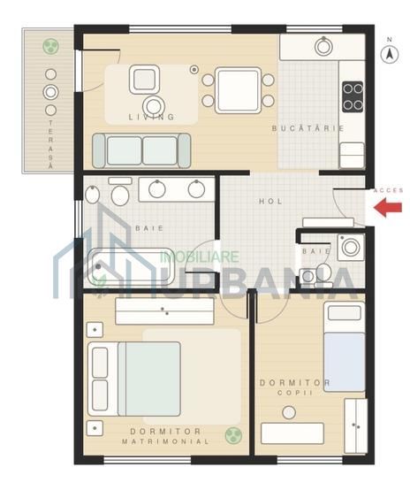Apartament 3 camere, 2 băi, boxă și posibilitate garaj în complex privat Colina Însorită, Păcurari - Poză 2