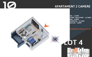 Ap 2 cam, Investitie,Finisaje Premium,Th Pallady - Poză 6