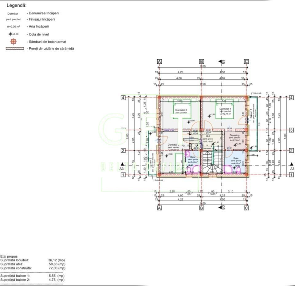 Casa Moderna 5 camere 120 mp-teren 300 mp-2 balcoane-Zona Centura - Poză 3