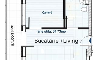 Apartament de 2 camere, modern, parcare, zona Restaurant Regal - Poză 1