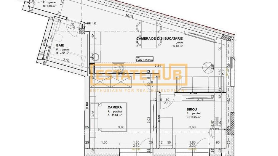 Apartament 3 camere FINISAT | Ploiesti 44 | 0% Comision - Poză 2