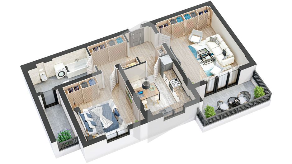 Zona Rahova / Supeco | Apartament 2 camere | Hipodrom IV | Terasa - Poză 2