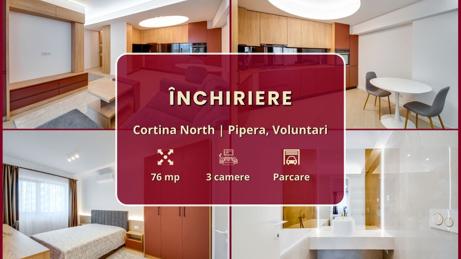 Cortina North || 3 camere || Prima închiriere || Comision 0% - Poză 2
