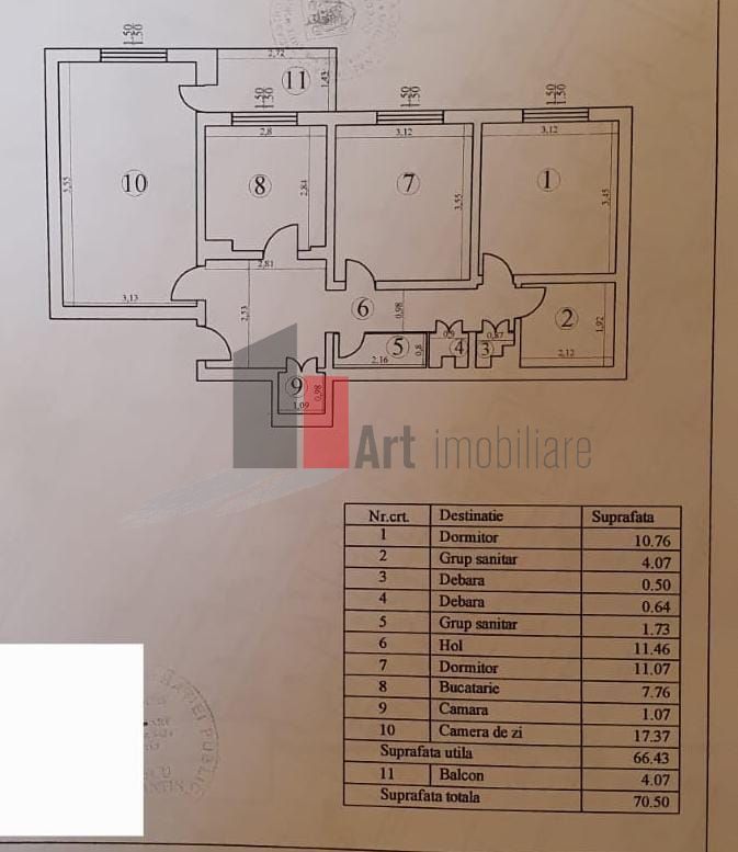 Vânzare apartament 3 camere centrală Berceni - Olteniței - Poză 11