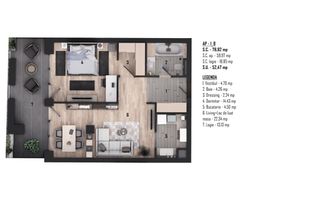 De vânzare apartament 2 camere, ultracentral, semifinisat - Poză 2