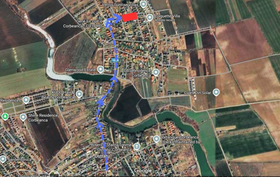 Teren pentru constructie casa în Ostratu-Corbeanca,  utilitati pe teren  - Poză 3
