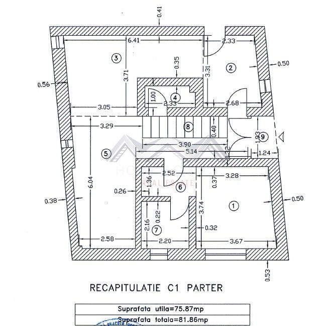 Casă modernă P+1 Tunari | 5 camere | 150 mp utili - Schiță 12