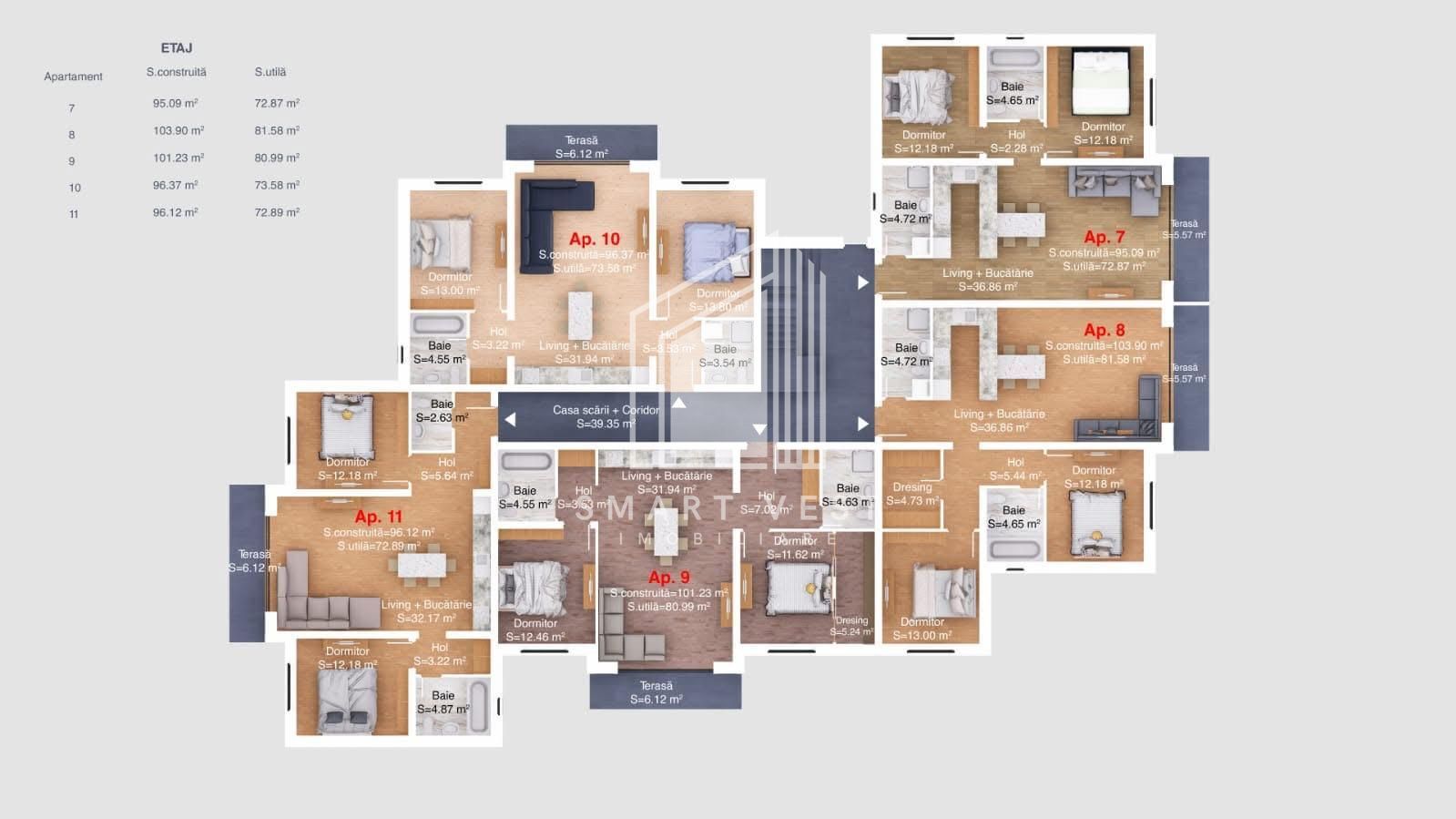 Apartament 3 camere bloc nou | Etaj 1|  Zona Titulescu - Poză 8