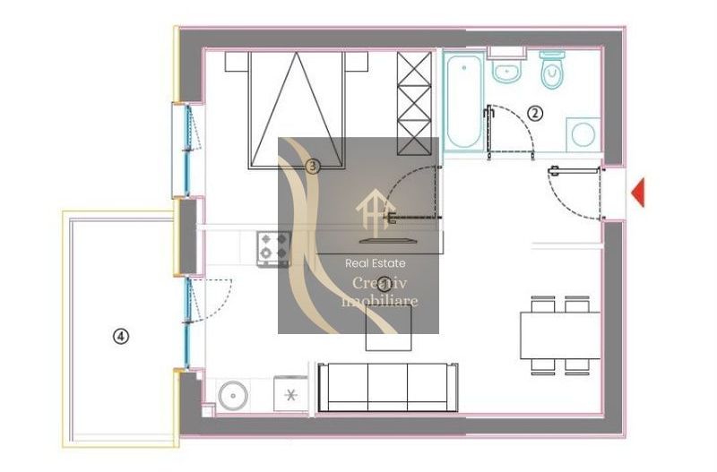 DIRECT PROPRIETAR - Apartament 2 Camere - Ansamblul Hils Titanium - Poză 11