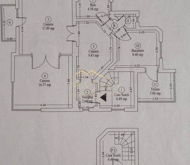 Apartament 3 camere investitie // Vila interbelica // Metrou Tineretului - Schiță 6
