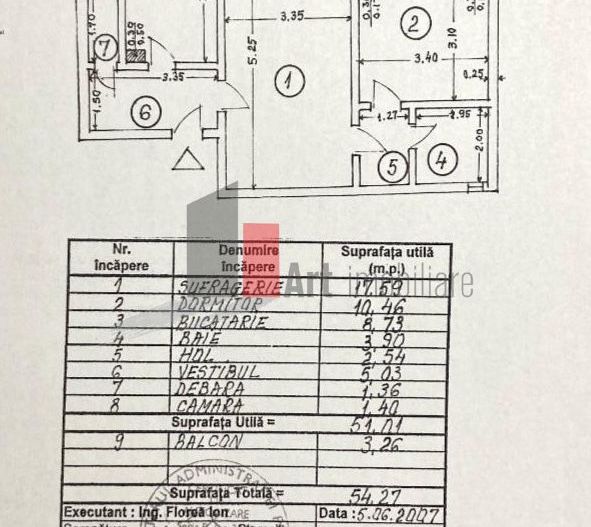 Apartament 2 camere Gorjului - Schiță 14
