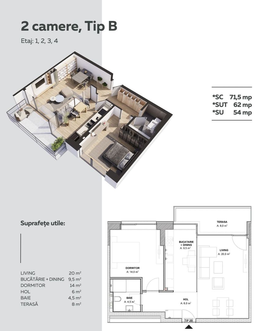 APARTAMENT 2 CAMERE | PROIECT DE TOP | AVIATIEI - Poză 11