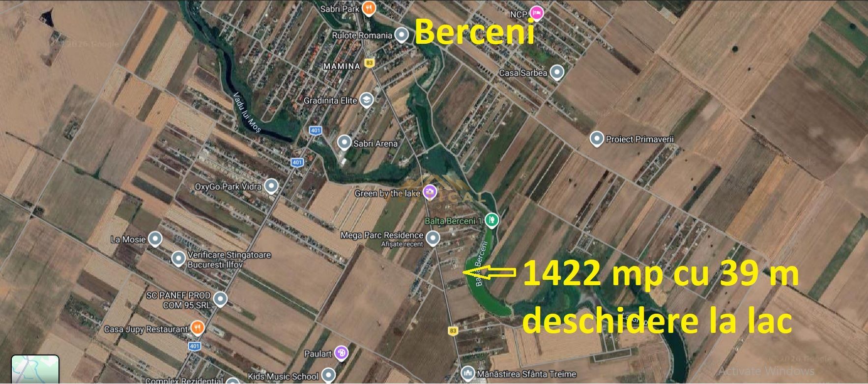 Teren Premium 1422 mp, oportunitate, Berceni/ Vidra - Poză 2