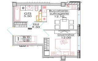 Vânzare, apartament, 1 cameră, str. Ialoveni, Telecentru - Poză 3