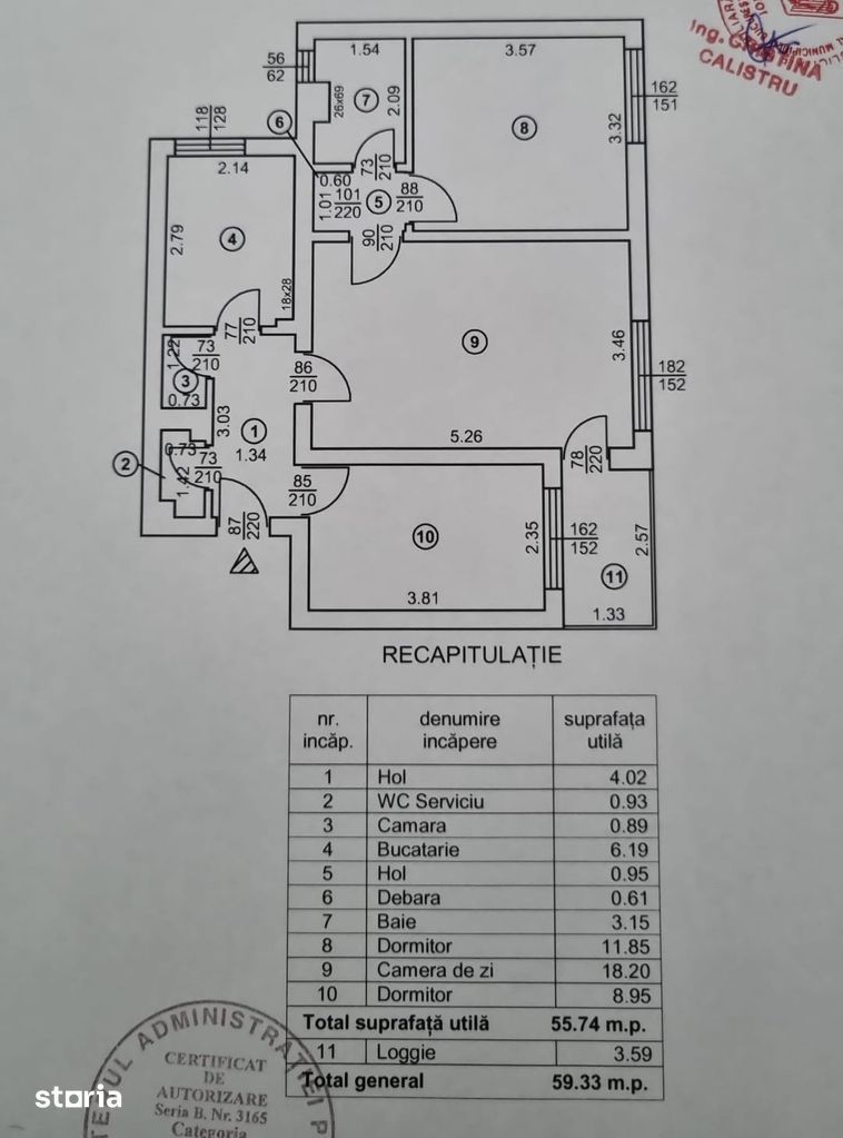 Apartament  3 camere zona Titan - Piata Minis - Poză 9