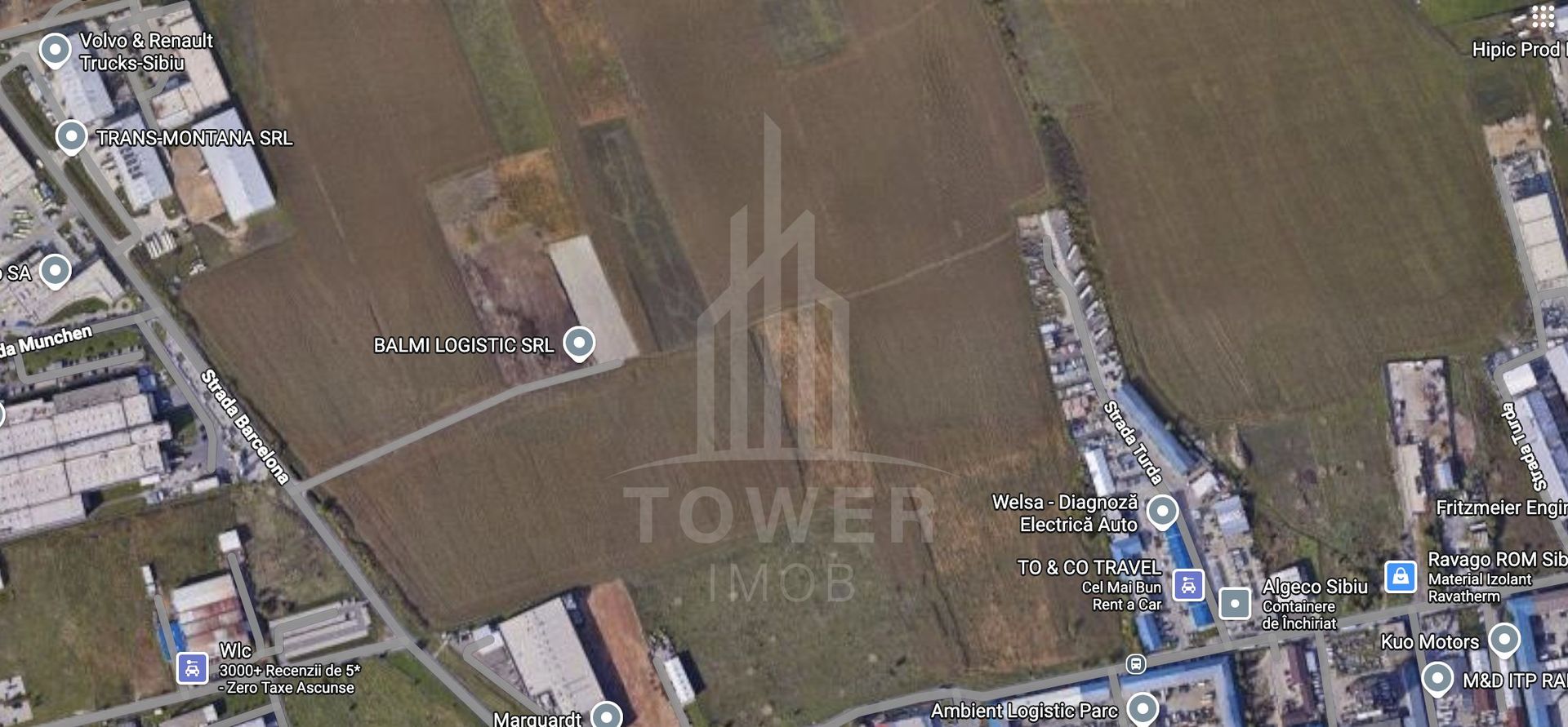 Teren intravilan de vânzare – 10.000 mp – Zona Industrială Vest | Comision 0% - Poză 1