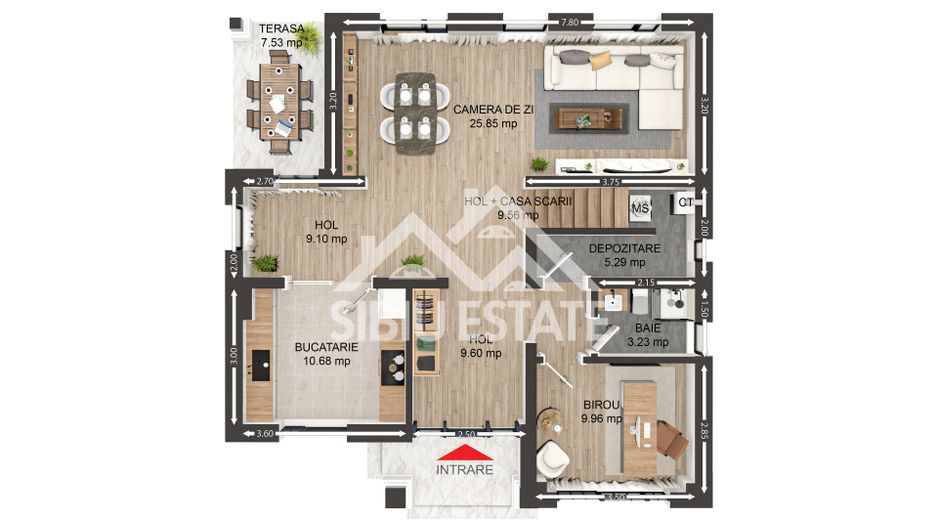 Vila de lux Selimbar proiect Beverly Hills by Casian's Residence - Schiță 12