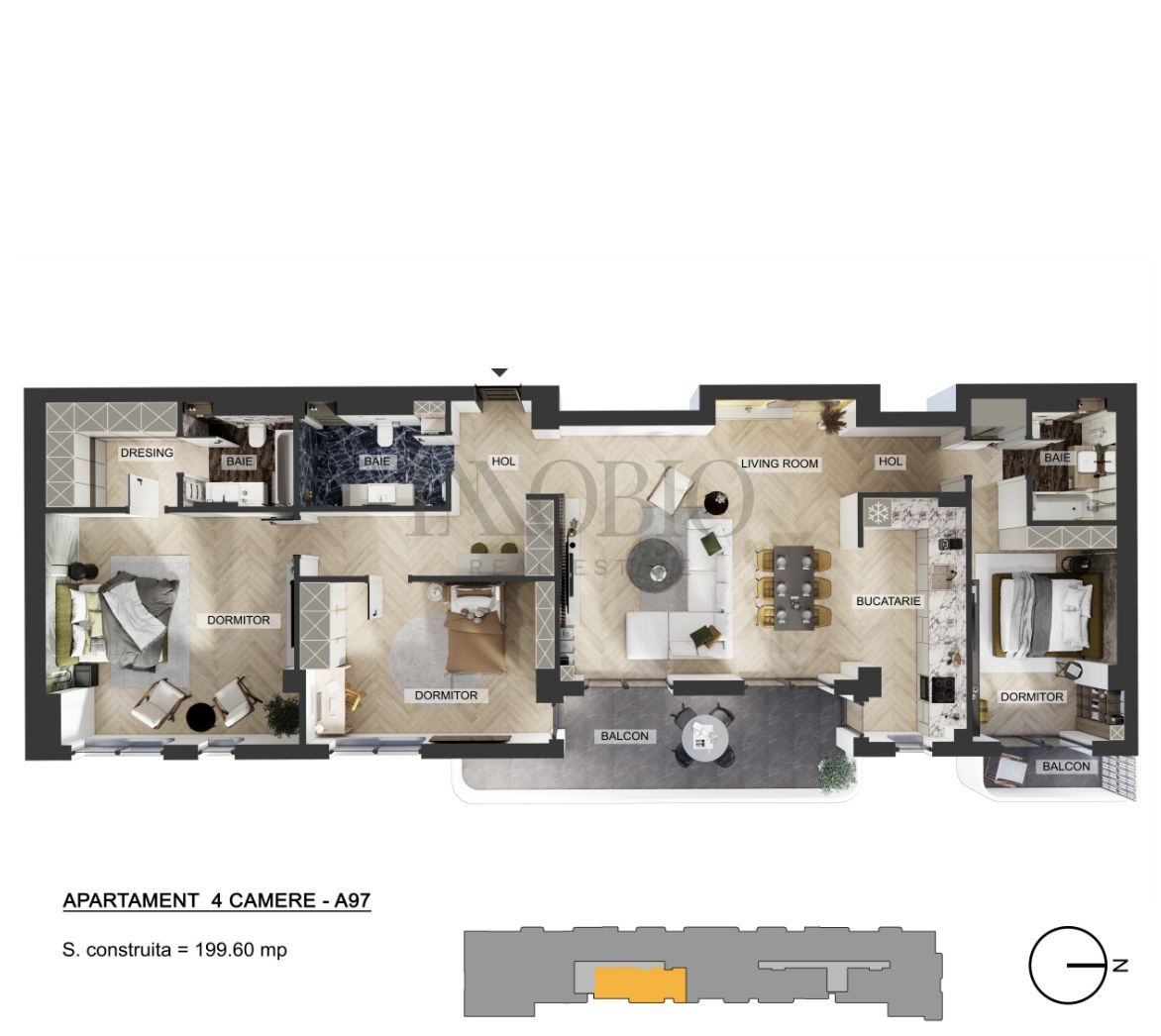 Apartament 4 camere | My Place North | Comision 0% - Poză 2