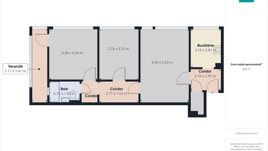 Apartament 3 camere, Brâncoveanu - Poză 6