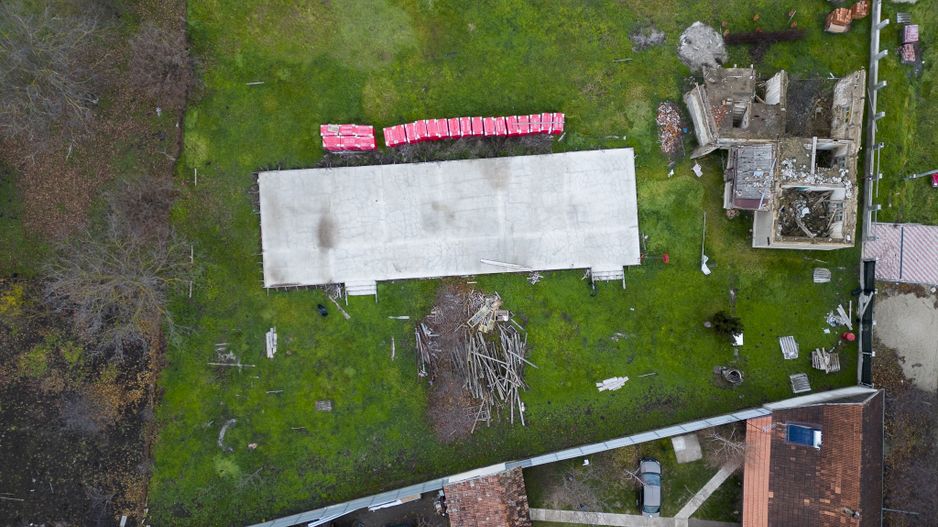 Teren intravilan cu fundatie inceputa si materiale - Poză 4