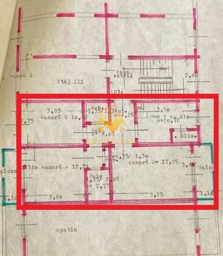 3 camere, et.3, boxa , decomandat, 2 balcoane, 70 mp, Gr Alexandrescu! - Poză 9