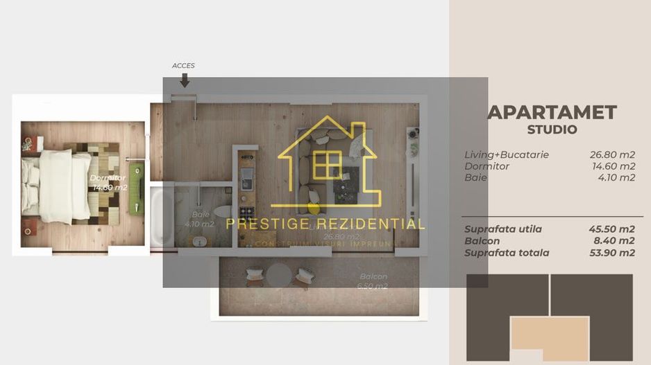 Apartament 2 Cam, Direct Dez, Comision 0 , Ozana-Titan - Poză 14