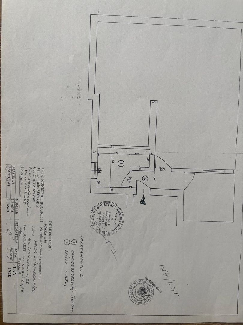 Pache Protopopescu - Ferdinand, Str Fluierului, 3 camere, comision 0% - Schiță 39
