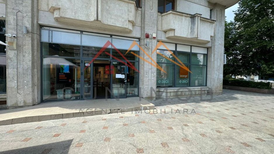 Spatiu comercial, ultracentral, compartimentat, 117m2, 19ml vitrina,CT - Poză 1