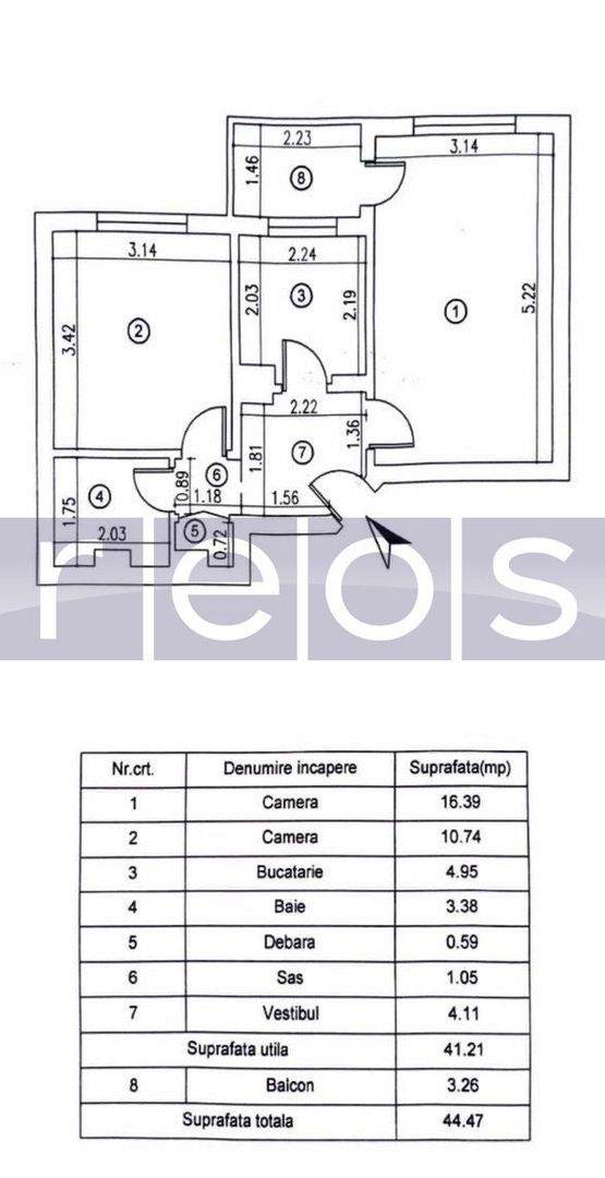VANZARE APARTAMENT 2 CAMERE 1 DECEMBRIE 1918 45MP RENOVAT DECOMANDAT - Poză 10