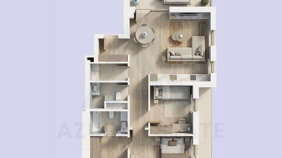 Apartament ultra premium 3 camere 2 bai etaj 1 zona Lacul lui Binder - Poză 2