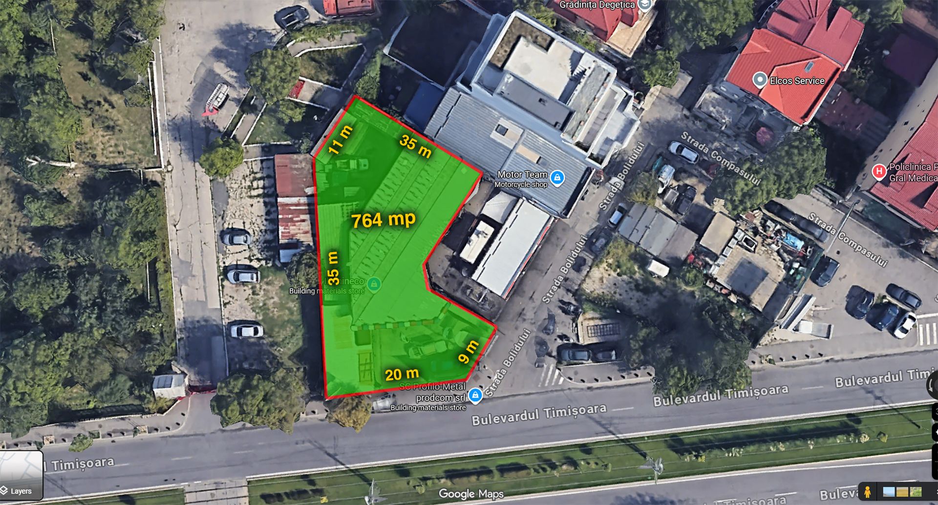 Teren cu potential comercial 764mp Bulevardul Timisoara - Poză 1