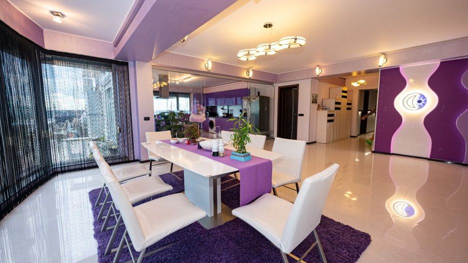 Statiunea Mamaia -UNICAT- Penthouse 220 mp cu vedere frontala la mare si jacuzzi - Poză 8