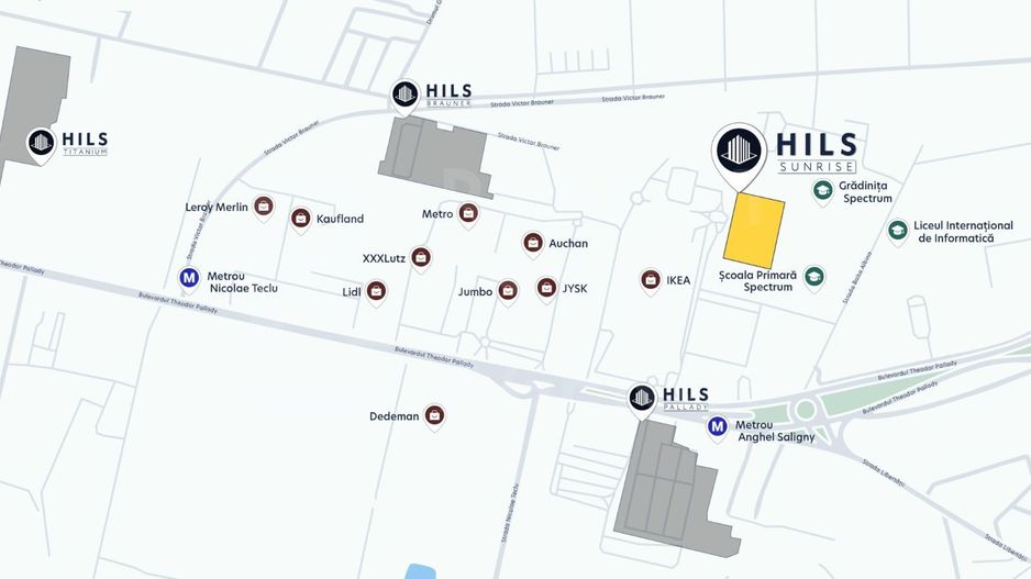 Vânzare, apartament, 3 camere tip 3A, HILS Sunrise, București - Poză 3