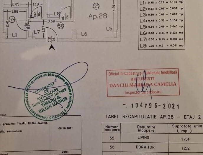 AP. 2 CAMERE PRELUNGIREA GHENCEA, LOC PARCARE, BLOC NOU, COMISION 0% - Schiță 17