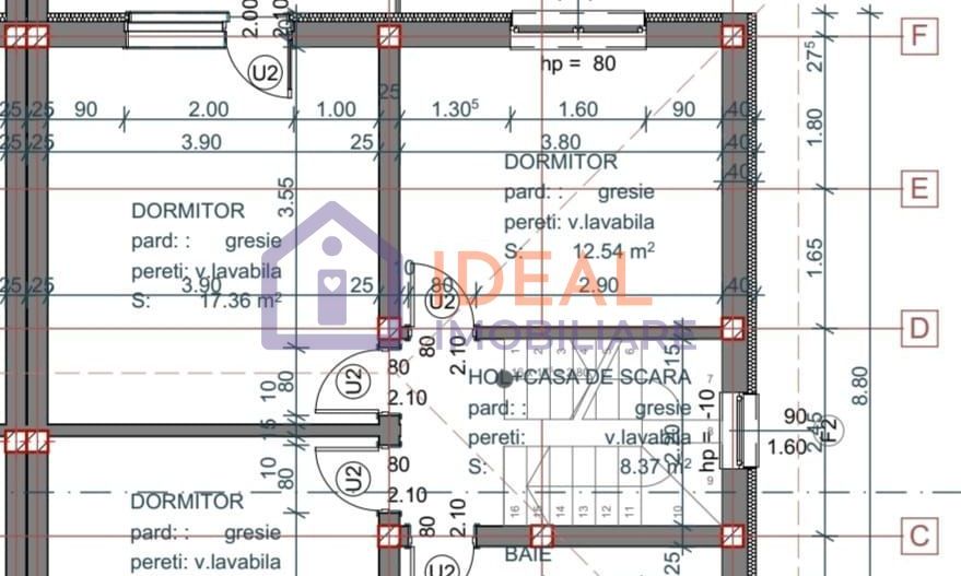 Duplex Modern cu 4 camere, zona Lidl Selimbar - Schiță 5