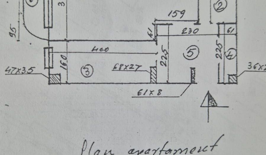 Garsoniera bloc 1989 42mp Uverturii, Lujerului - Schiță 6