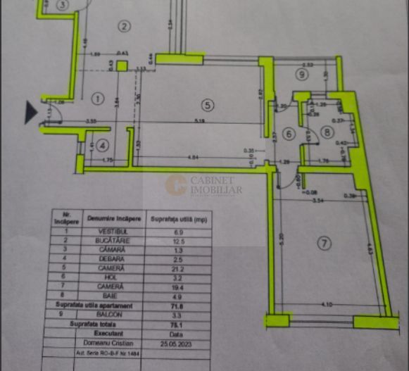 2 camere | 75 mp |  Universitate | Etaj Intermediar - Poză 14