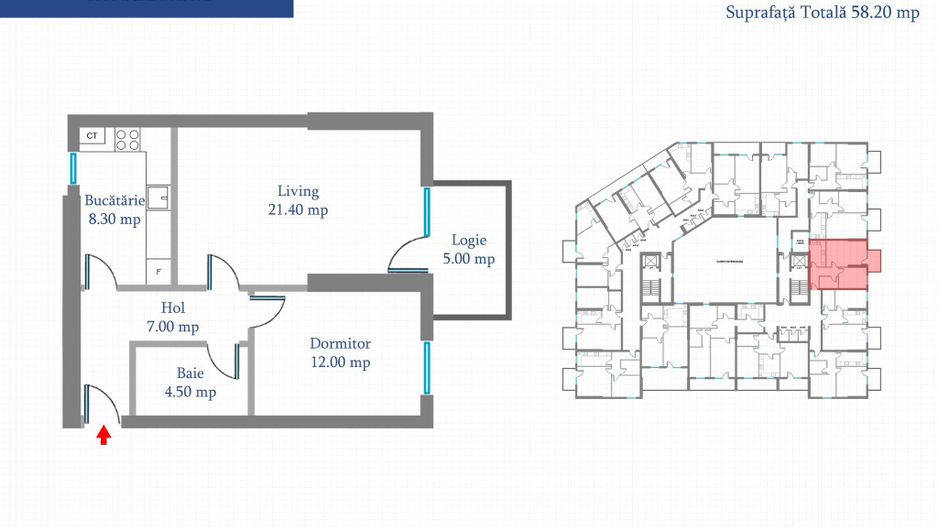 2 Camere, FINALIZAT | 58.2 mp | Bloc Nou | Metrou Preciziei, Comision 0% - Poză 2