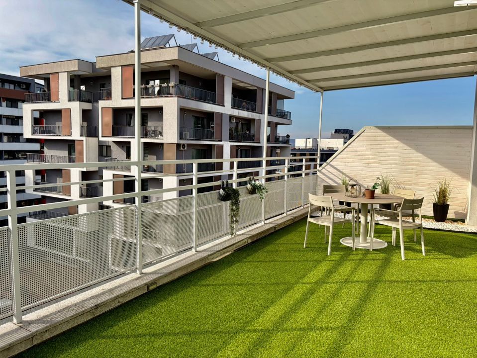 Penthouse pe 2 niveluri l 160 mp utili l terase 75 mp l parcare l B. Z - Poză 18