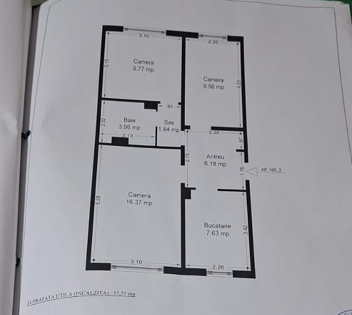 COMISION 0%  3 Camere 57 mp | Parter | Centrală Proprie  Zona Lipovei - Poză 10