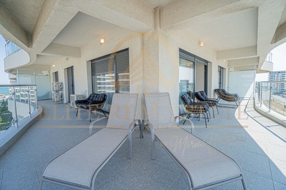 Mamaia - Apartament cu 3 camere, mobilat si utilat, vedere superba. - Poză 19