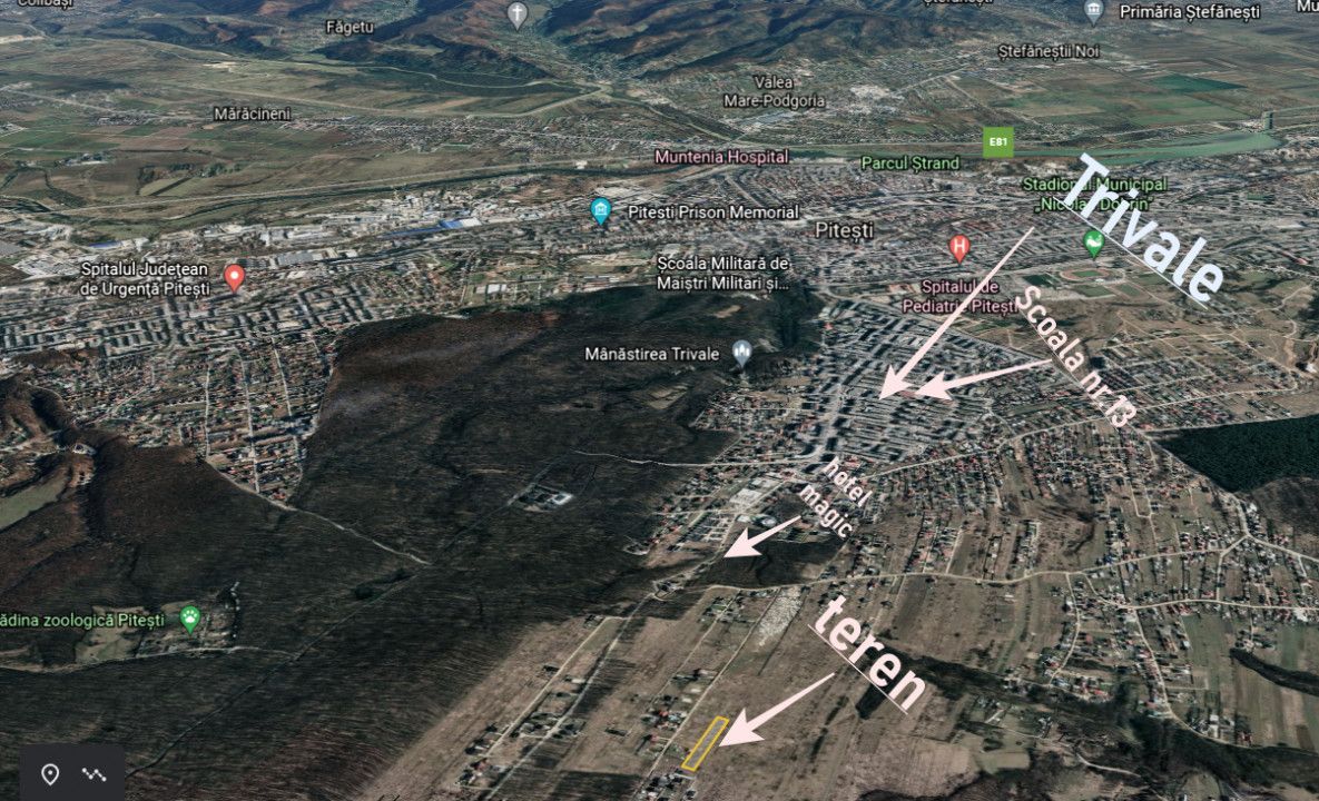 REDUCERE PRET Vanzare Teren Parcelabil Trivale Platou Intravilan - Poză 4
