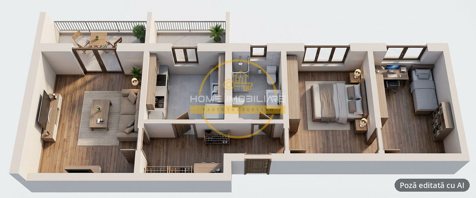 🏠Apartament 3 cam, 61MP, semidecomandat // 📍Valea Lupului - Poză 11