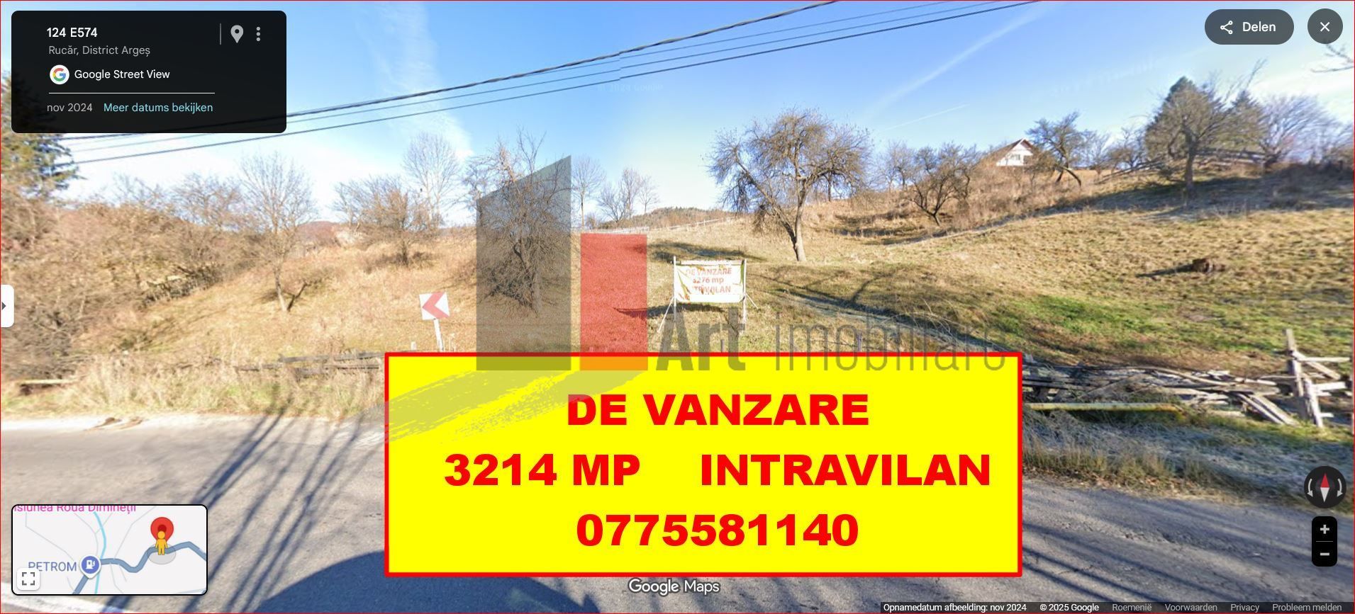 Teren intravilan 3214 mp  în Rucăr cu deschidere 56 m în DN73 - Poză 10