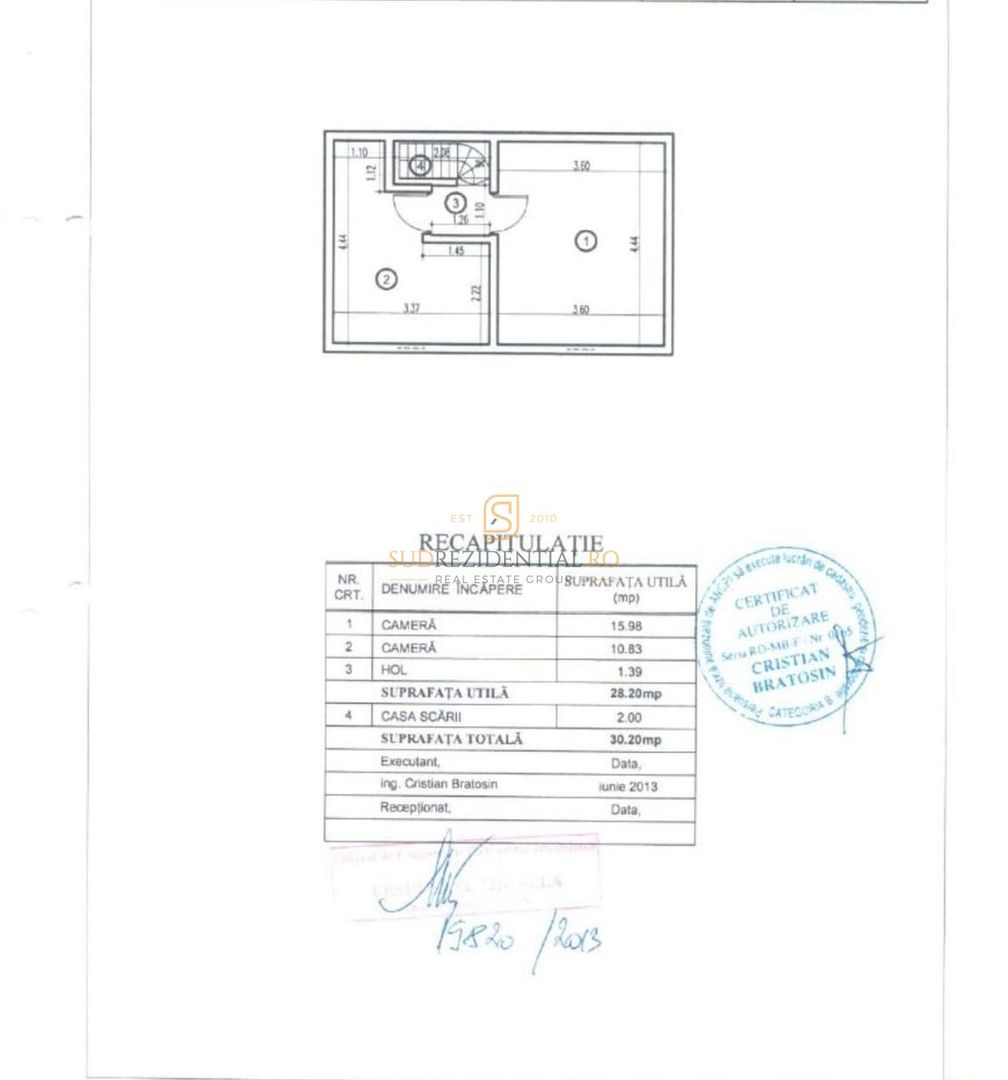 3 Camere tip Duplex | Centrala Proprie | Constantin Brancoveanu - Schiță 18