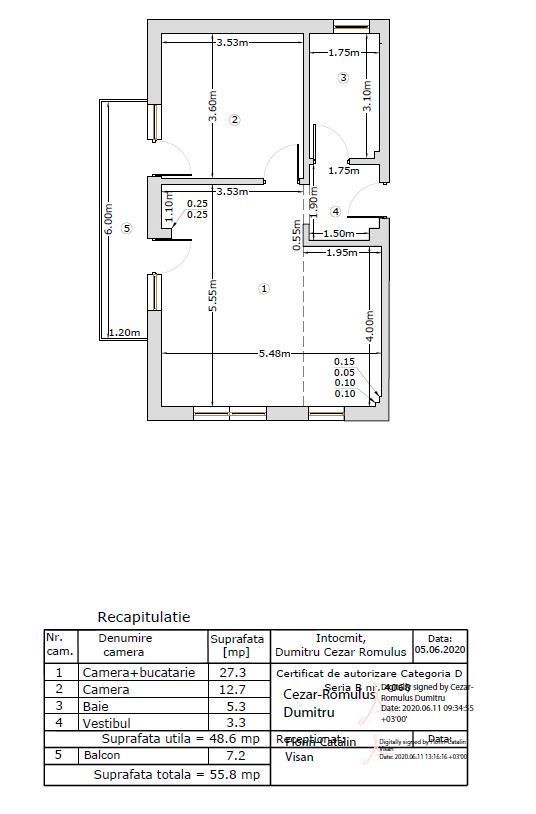 2 Camere + 2 Locuri de Parcare, Otopeni central, 400m DN - Poză 14